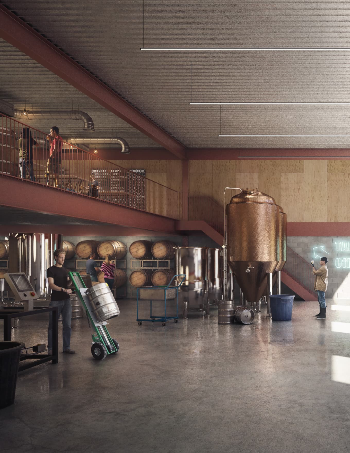 A warehouse interior